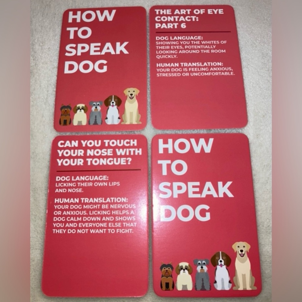 FUN dog lovers training cards includes how to speak dog and bark out loud jokes - Picture 7 of 7